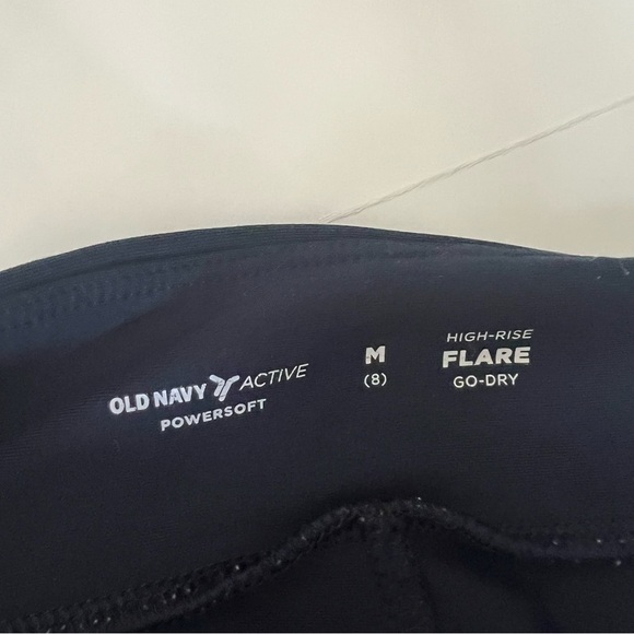 OLD NAVY High-Waisted PowerSoft Flared Split-Hem Performance Leggings Girls 8 M - Picture 7 of 11